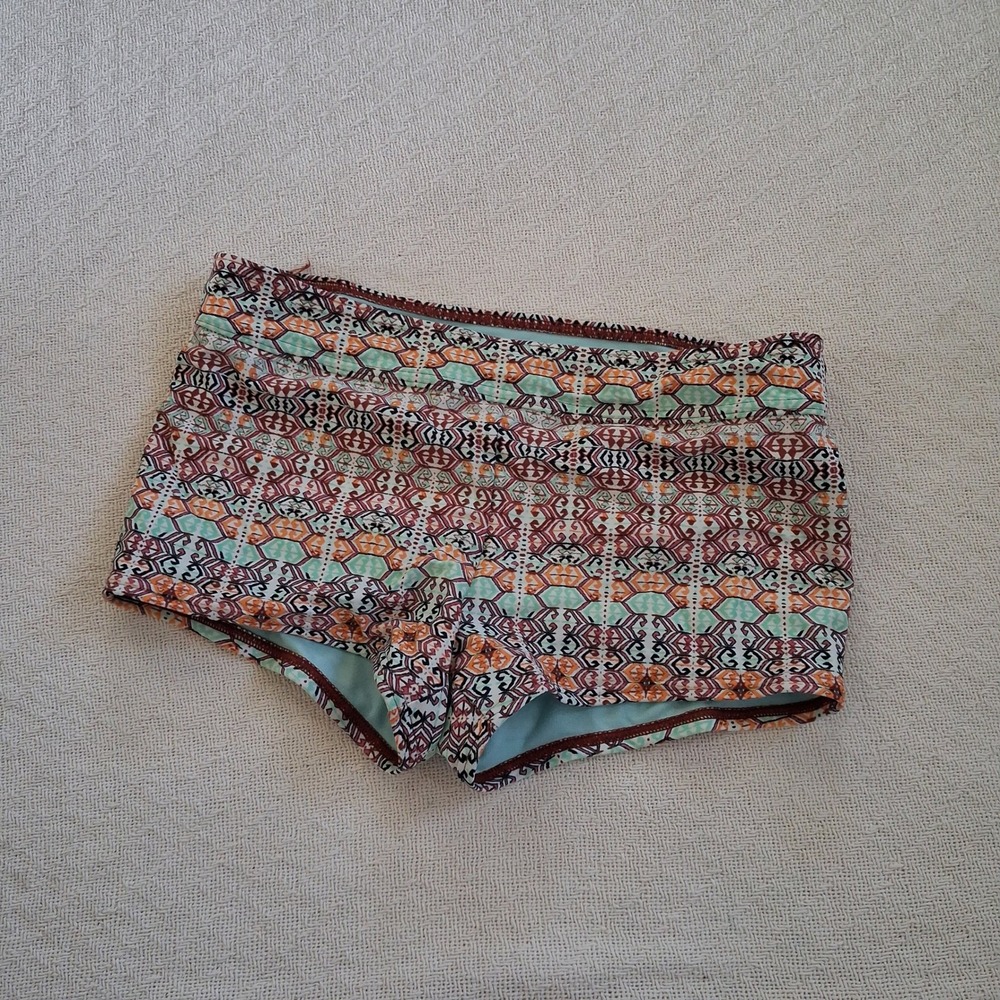 prana swim shorts small tribal boho southwest board shorties cheeky boy short